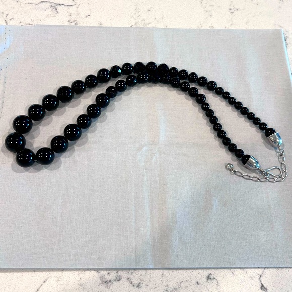 Jay King black agate bead necklace - Picture 4 of 6